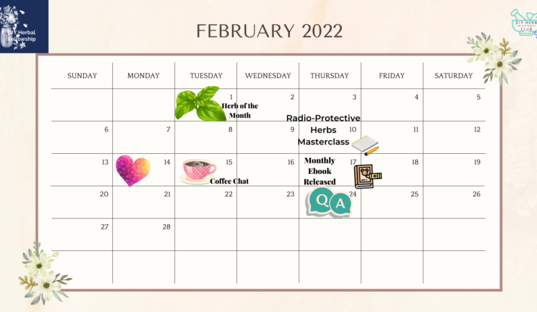 February 2022 – DIY Herbal Fellowship Calendar