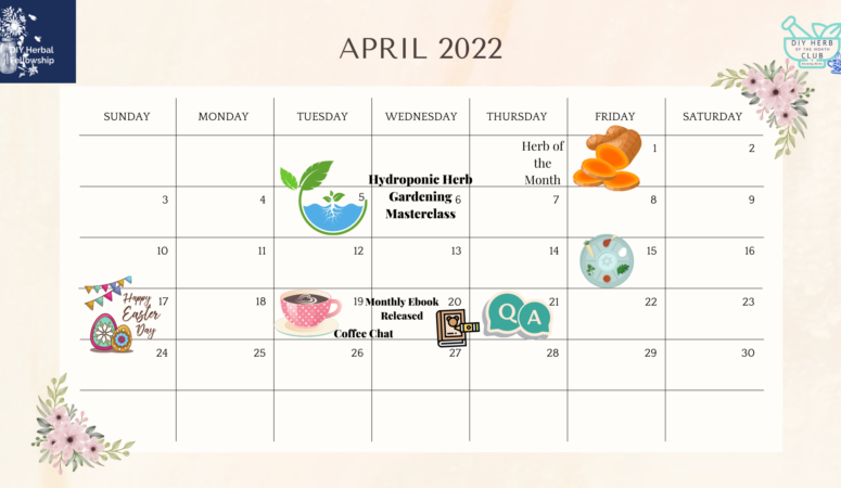 April 2022 – DIY Herbal Fellowship Calendar