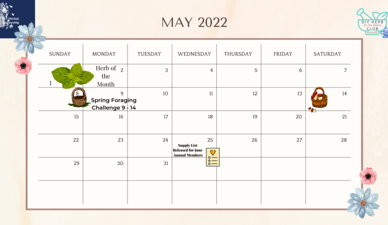 May 2022 – Herb of the Month Club Calendar