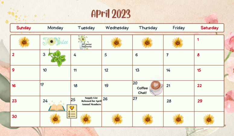 April Calendar Herb of the Month Club