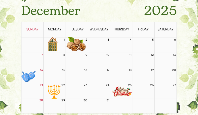 DIY Herb of the Month Club December Calendar