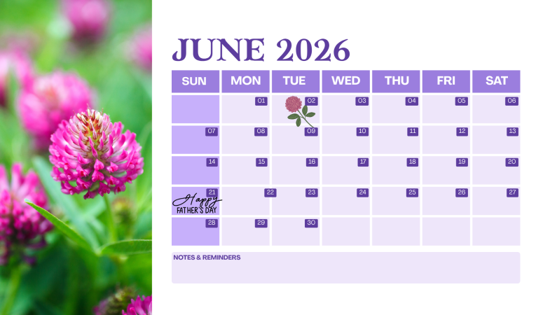 Herb of the Month Calendar: June 2026