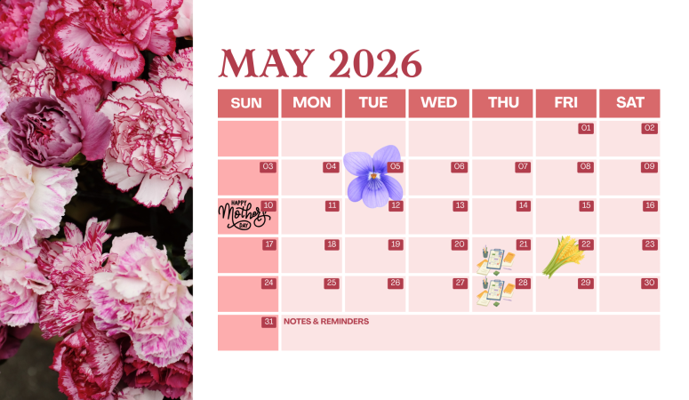 DIY Herbal Fellowship Calendar: May 2026